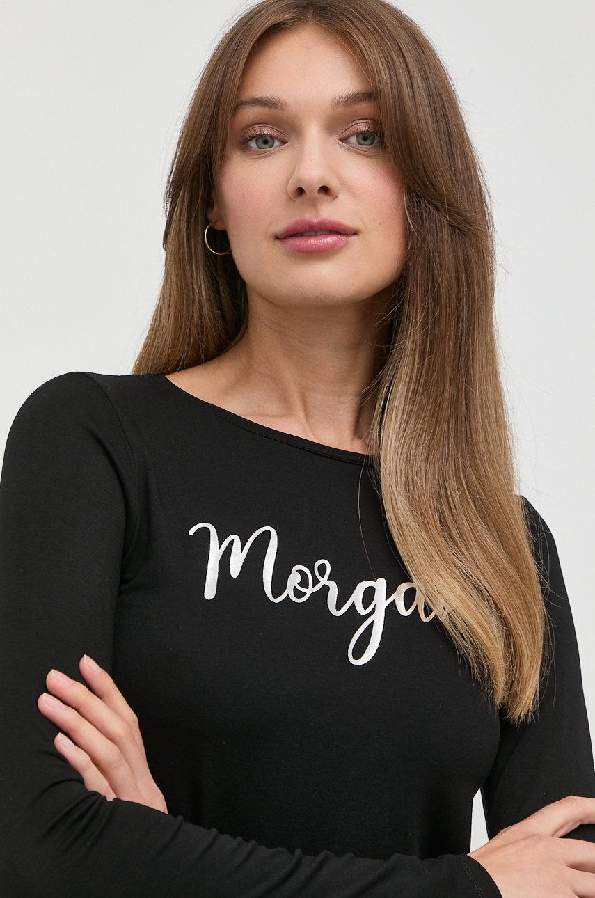

Лонгслів Morgan жіночий колір чорний