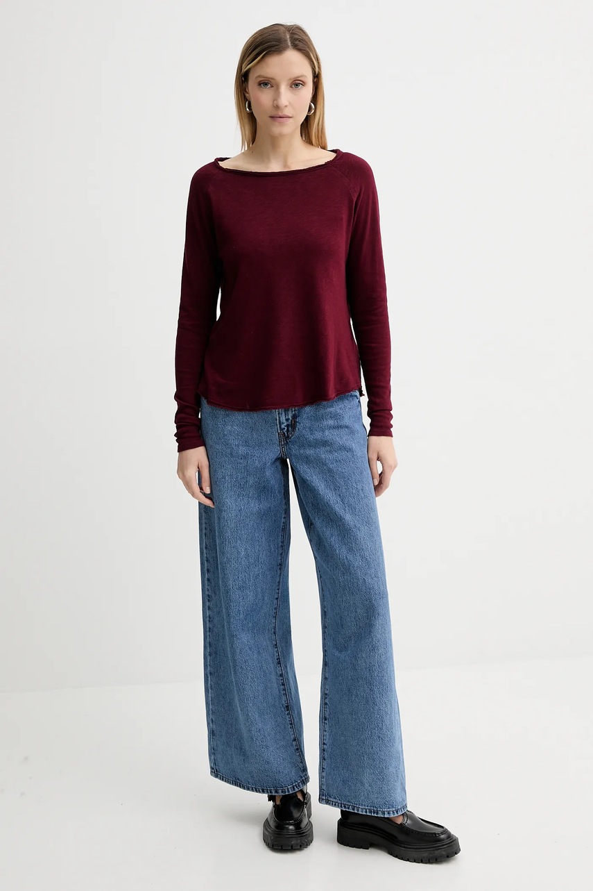 American Vintage хлопковый лонгслив