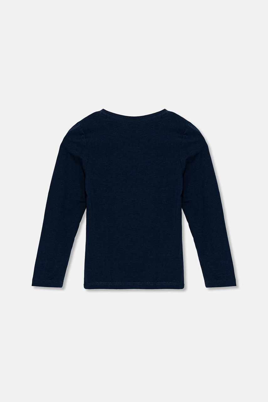 Детский лонгслив Guess цвет синий