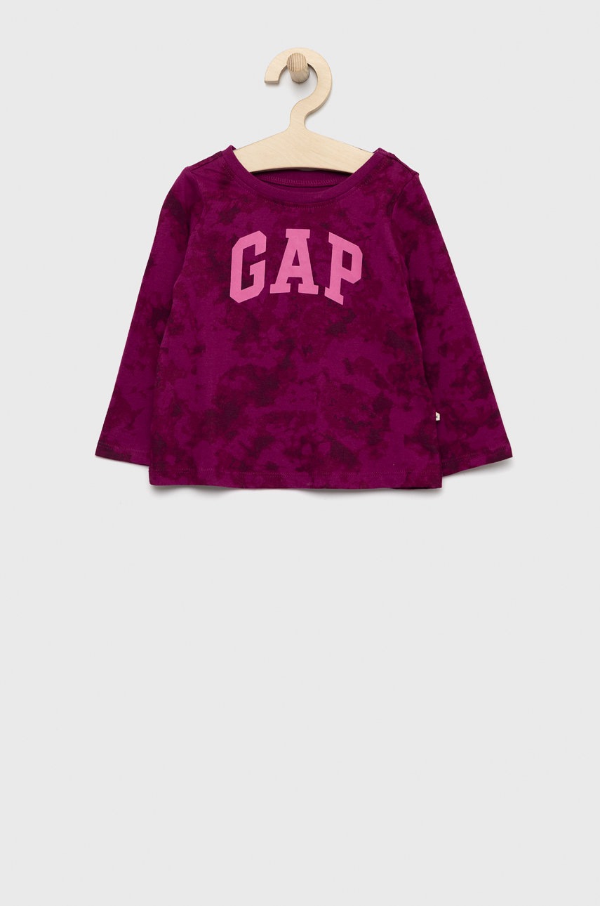 

Детска блуза с дълги ръкави GAP в лилаво, Виолетов