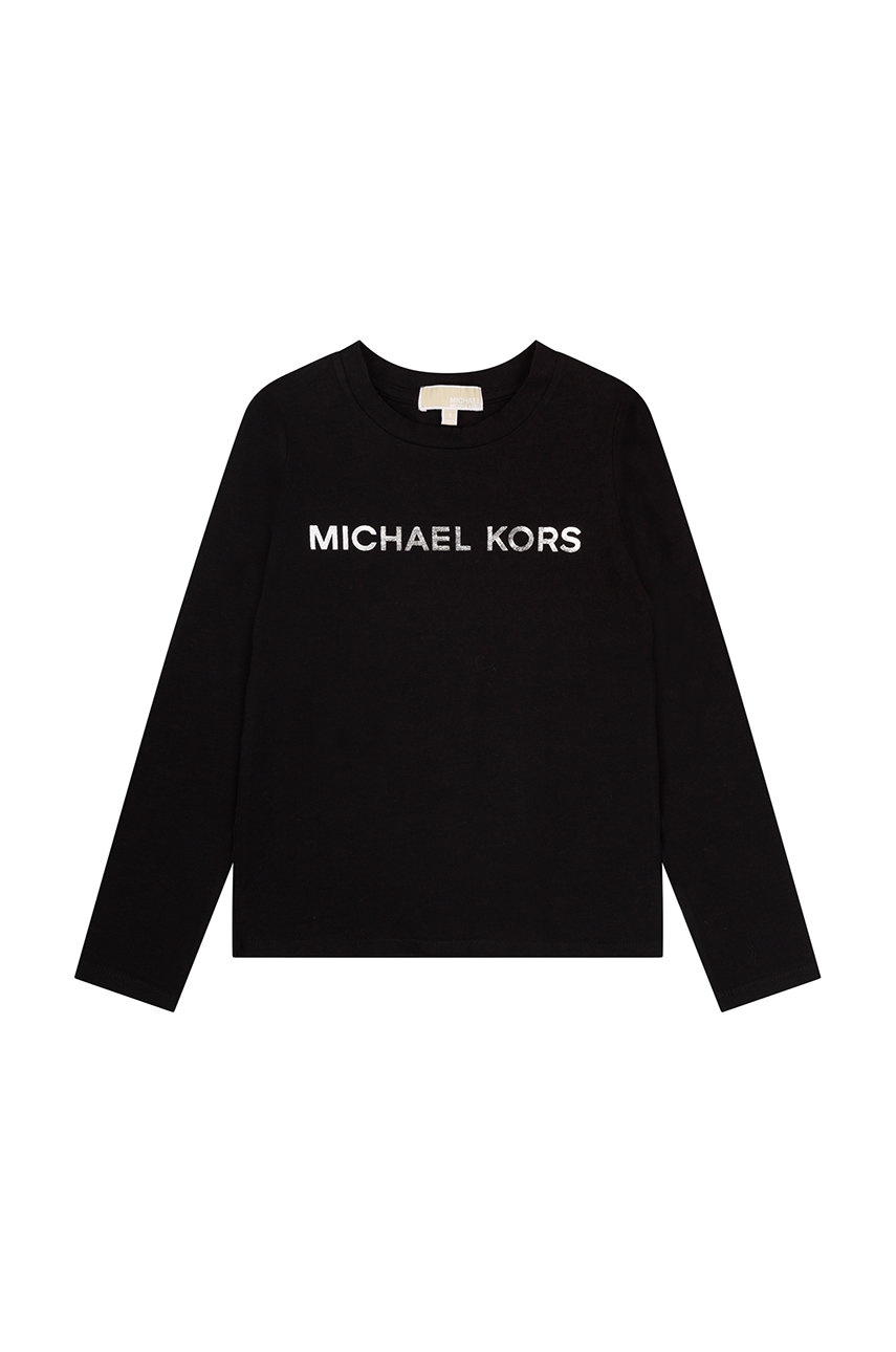 Дитячий лонгслів Michael Kors колір чорний Дитячий лонгслів Michael Kors колір чорний