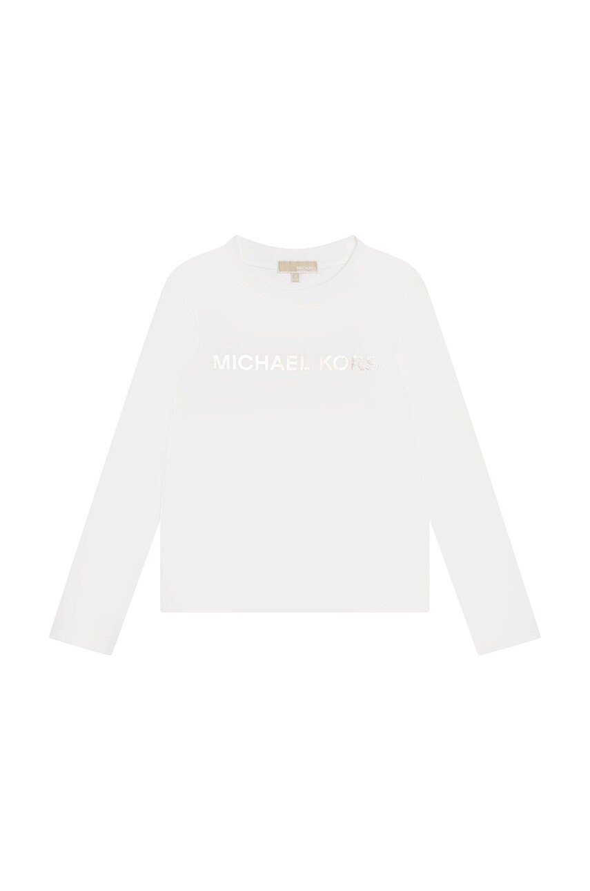 

Дитячий лонгслів Michael Kors колір білий