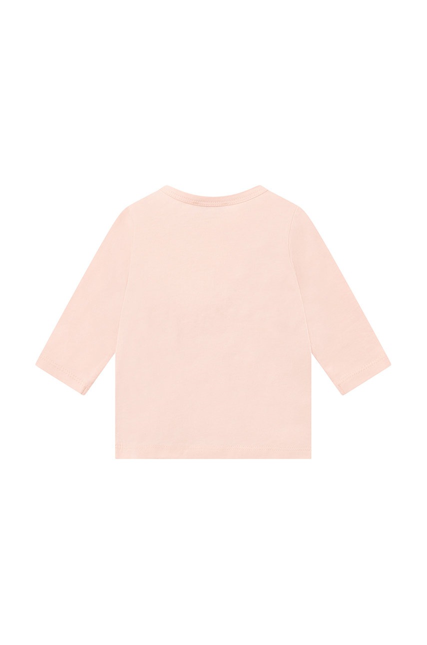 

Дитячий бавовняний лонгслів Kenzo Kids колір рожевий