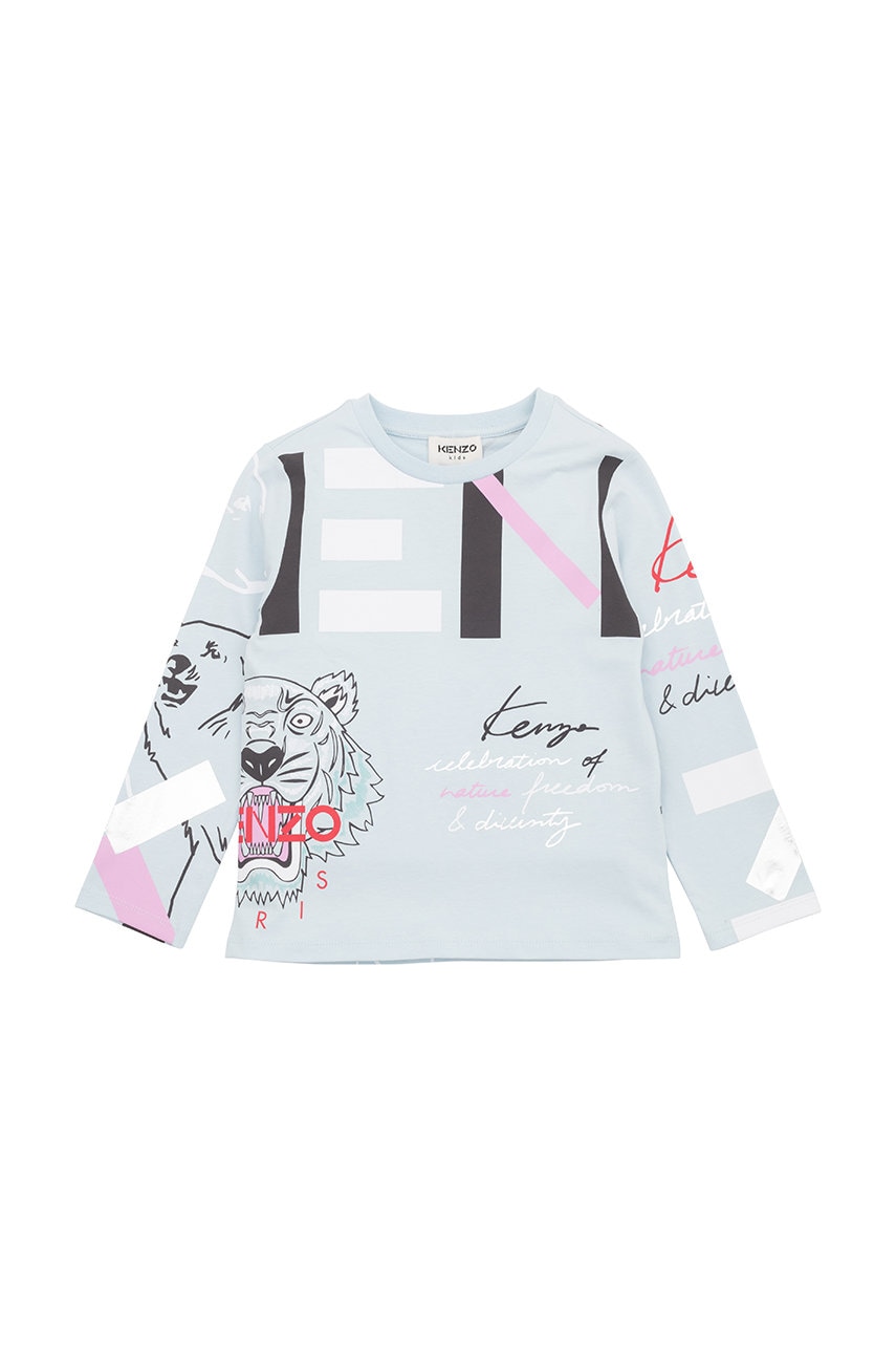 Kenzo kids longsleeve din bumbac pentru copii