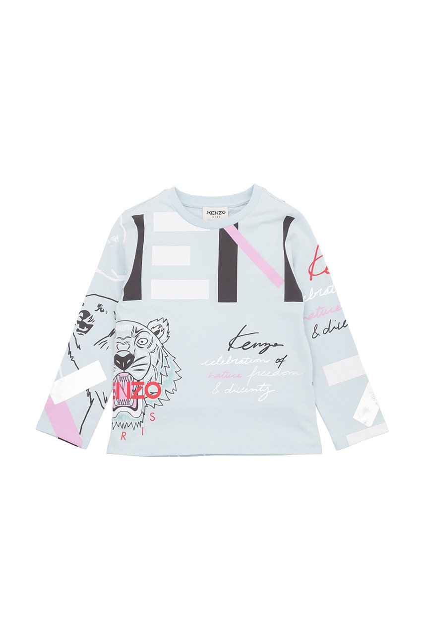 

Детска блуза с дълги ръкави Kenzo Kids, Син