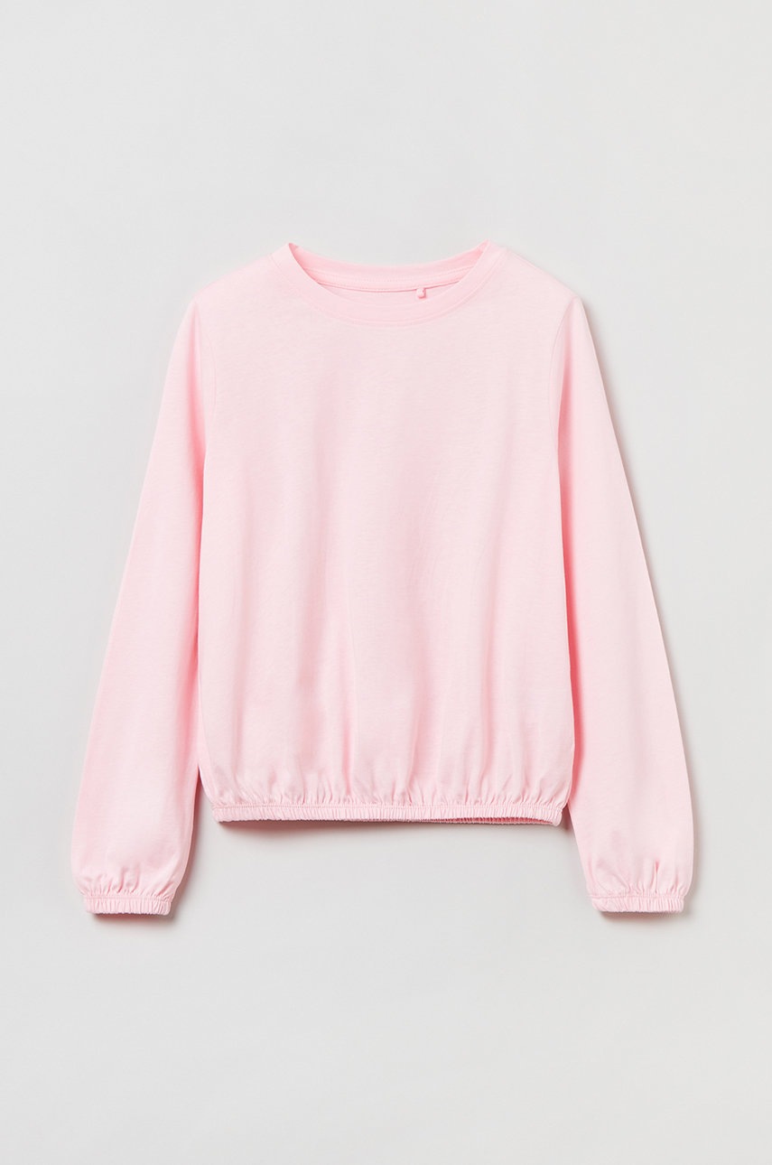 

Детска блуза с дълги ръкави OVS в розово, Розов