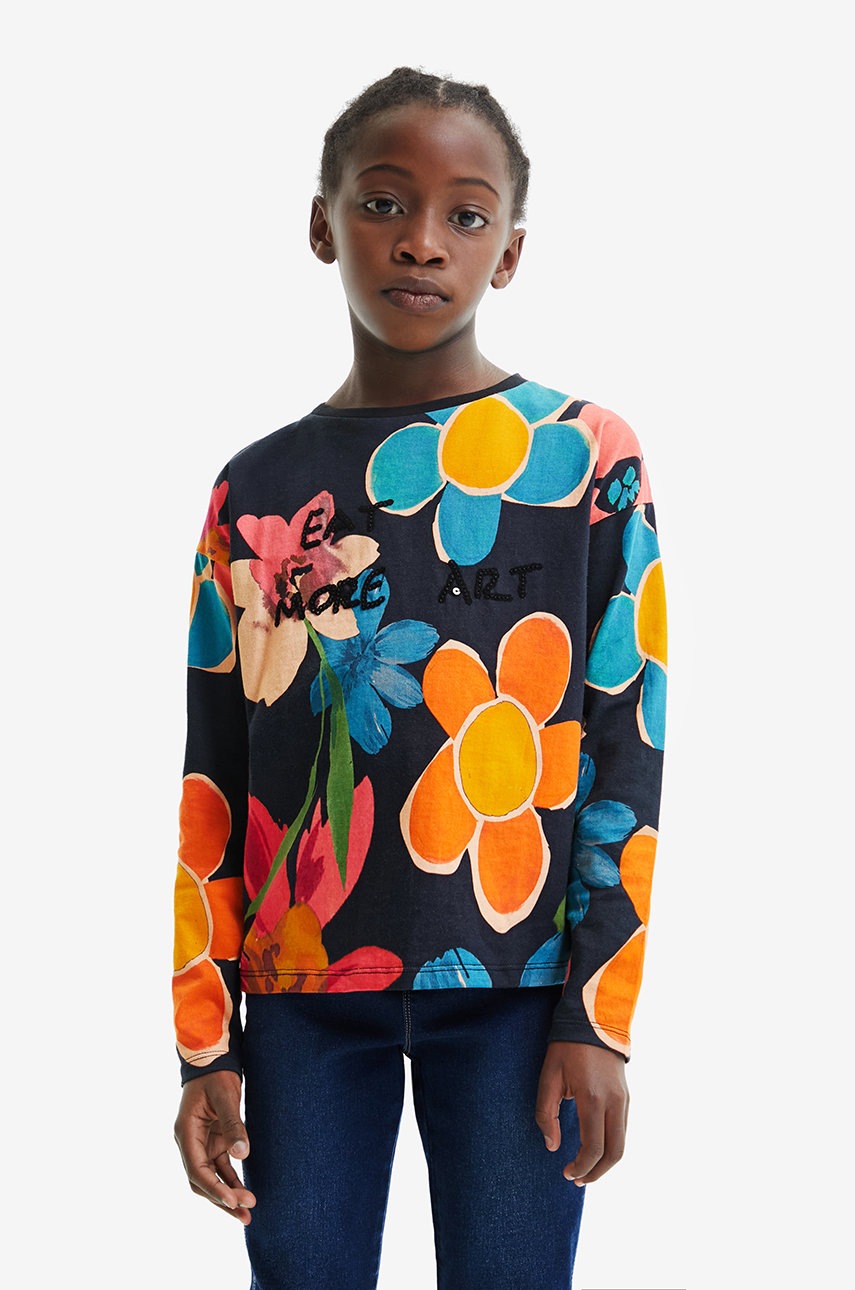 

Детска блуза с дълги ръкави Desigual, Многоцветен