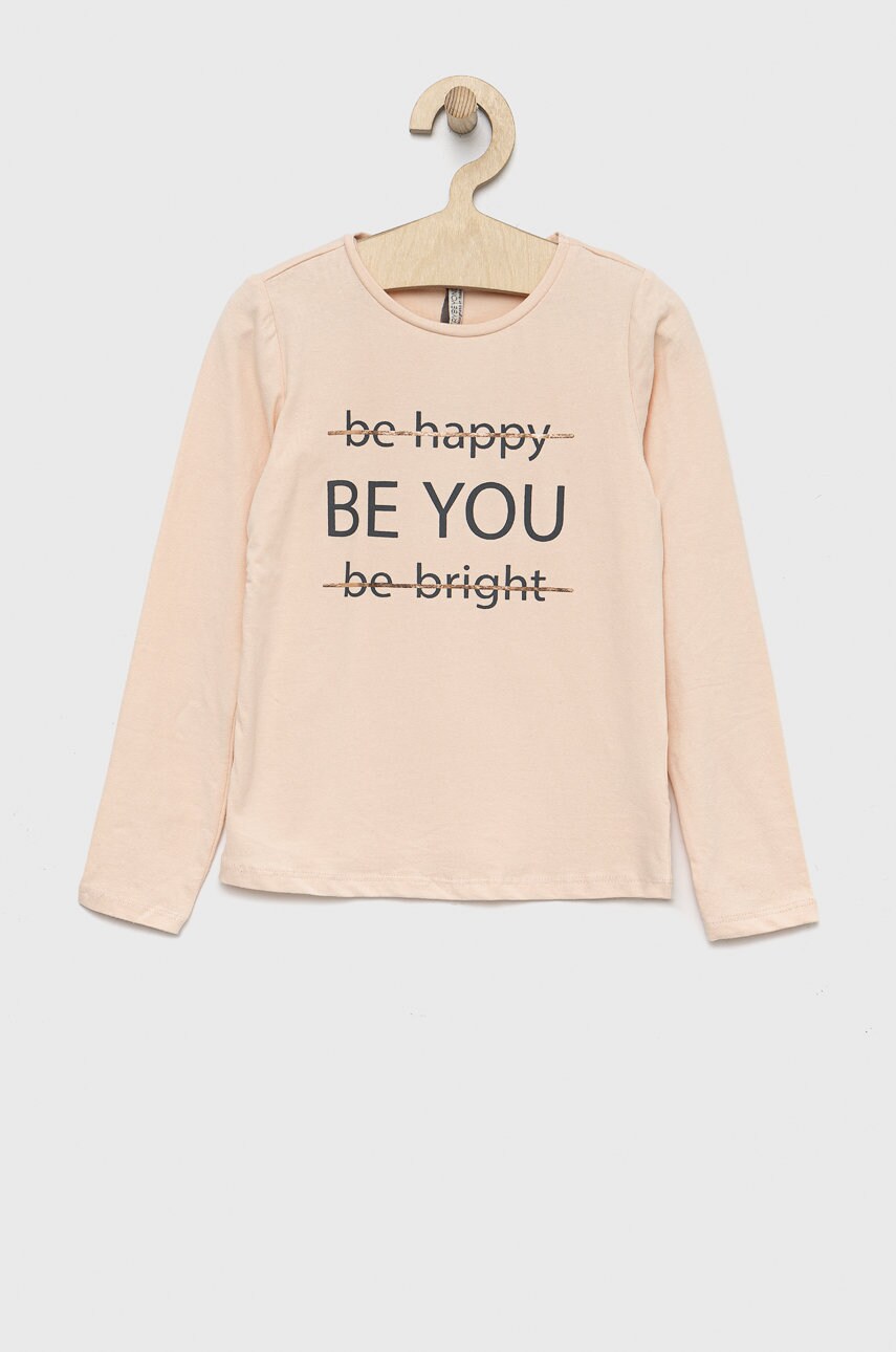 Birba&trybeyond longsleeve copii culoarea portocaliu
