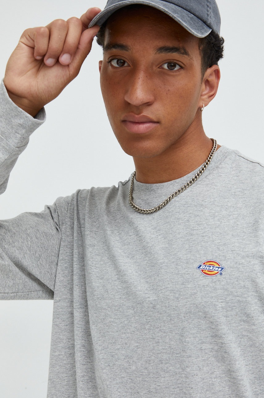 

Блуза с дълги ръкави Dickies в сиво меланж на, Сив