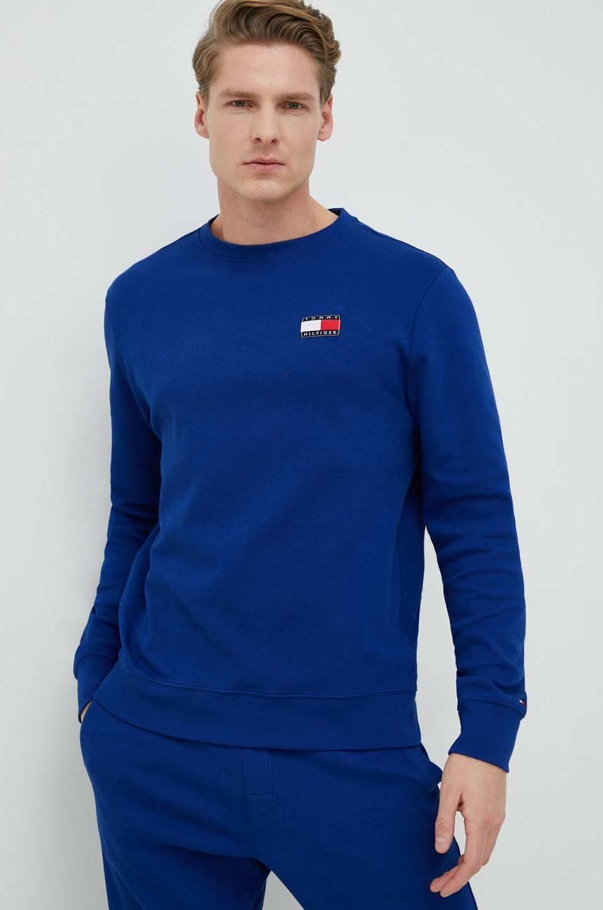 

Кофта Tommy Hilfiger цвет синий однотонная