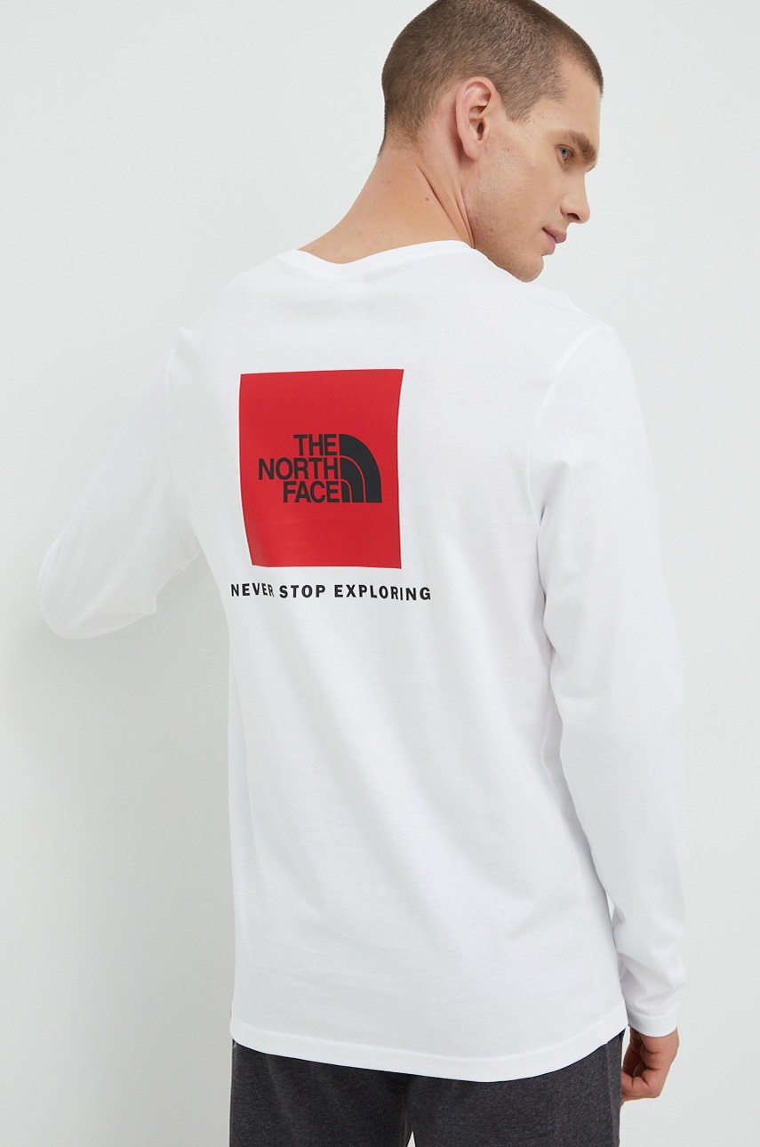 the-north-face-pamut-hosszuujju-feher-nyomott-mintas