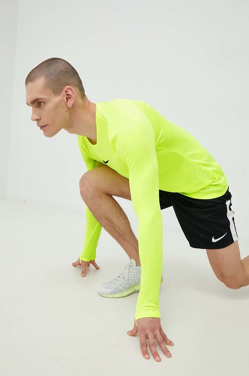 Nike mânecă lungă de antrenament Park First Layer culoarea galben, neted answear.ro imagine noua