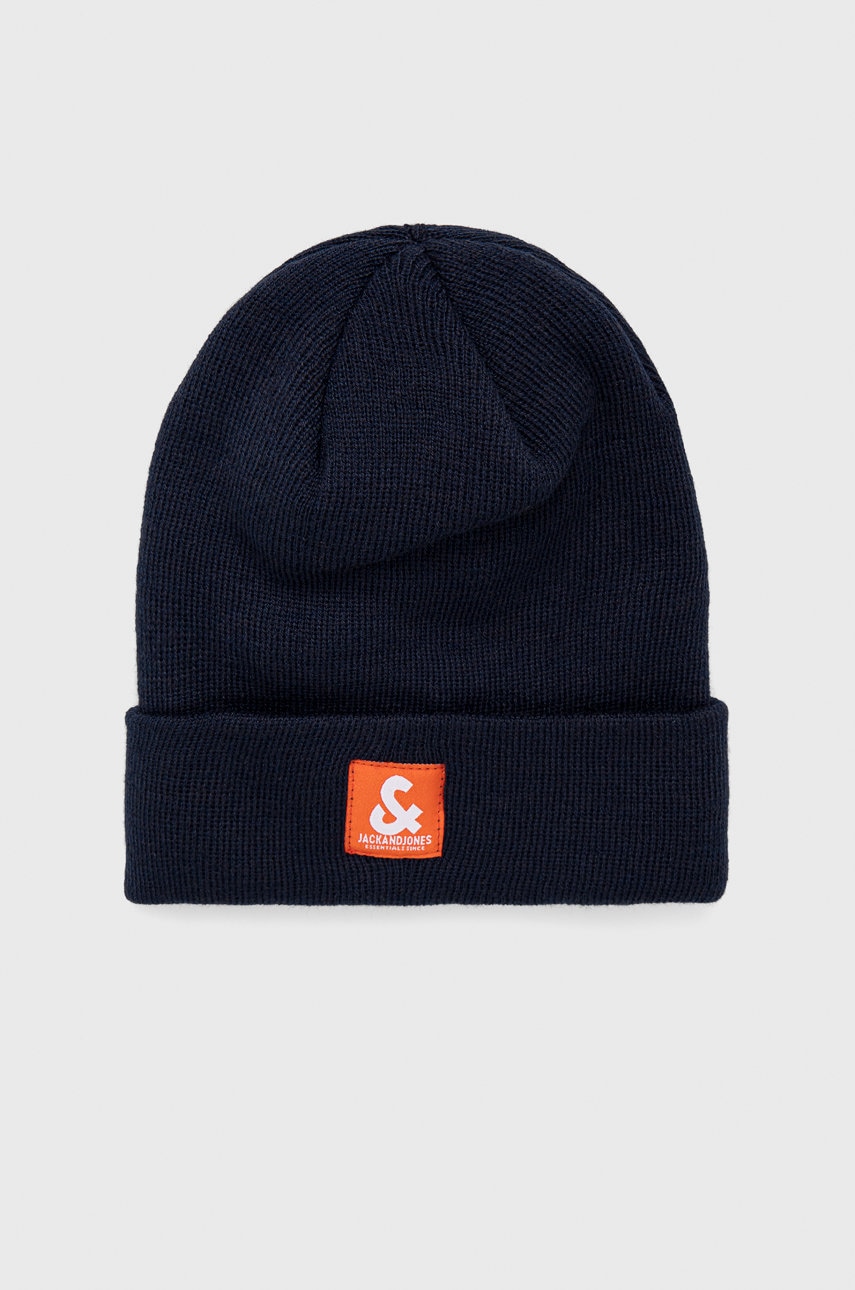 Jack & jones caciula copii culoarea albastru marin, din tesatura neteda