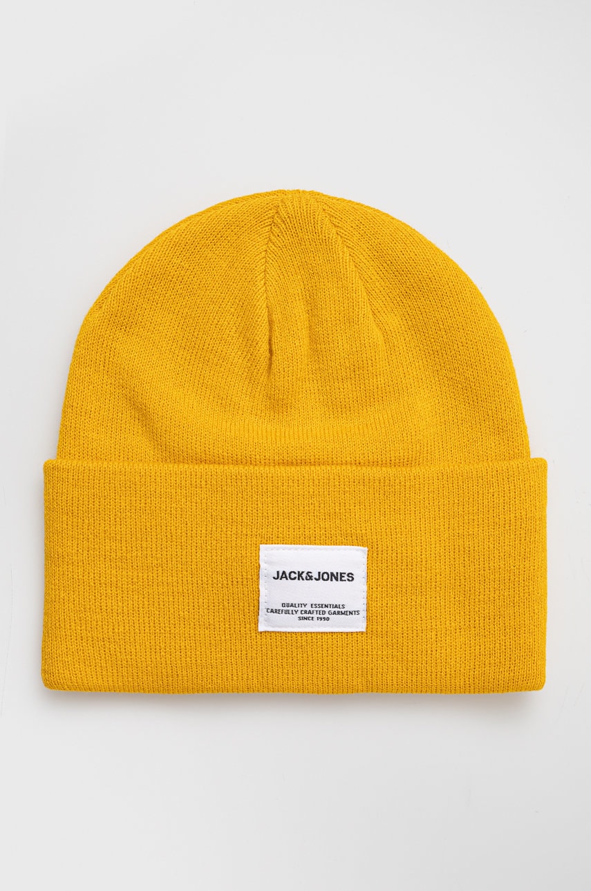 Jack & jones caciula copii culoarea galben,