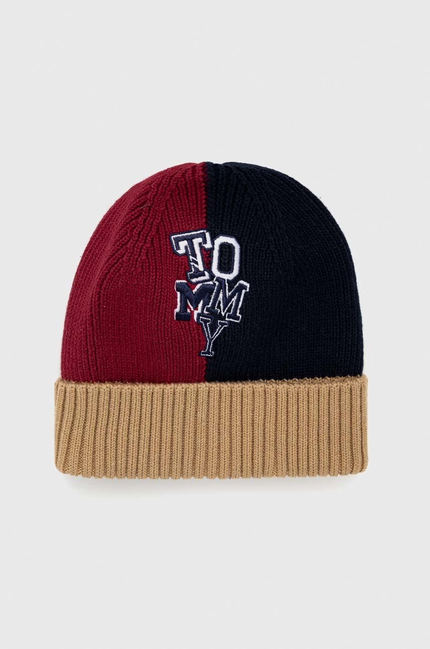 

Детска памучна шапка Tommy Hilfiger, Многоцветен