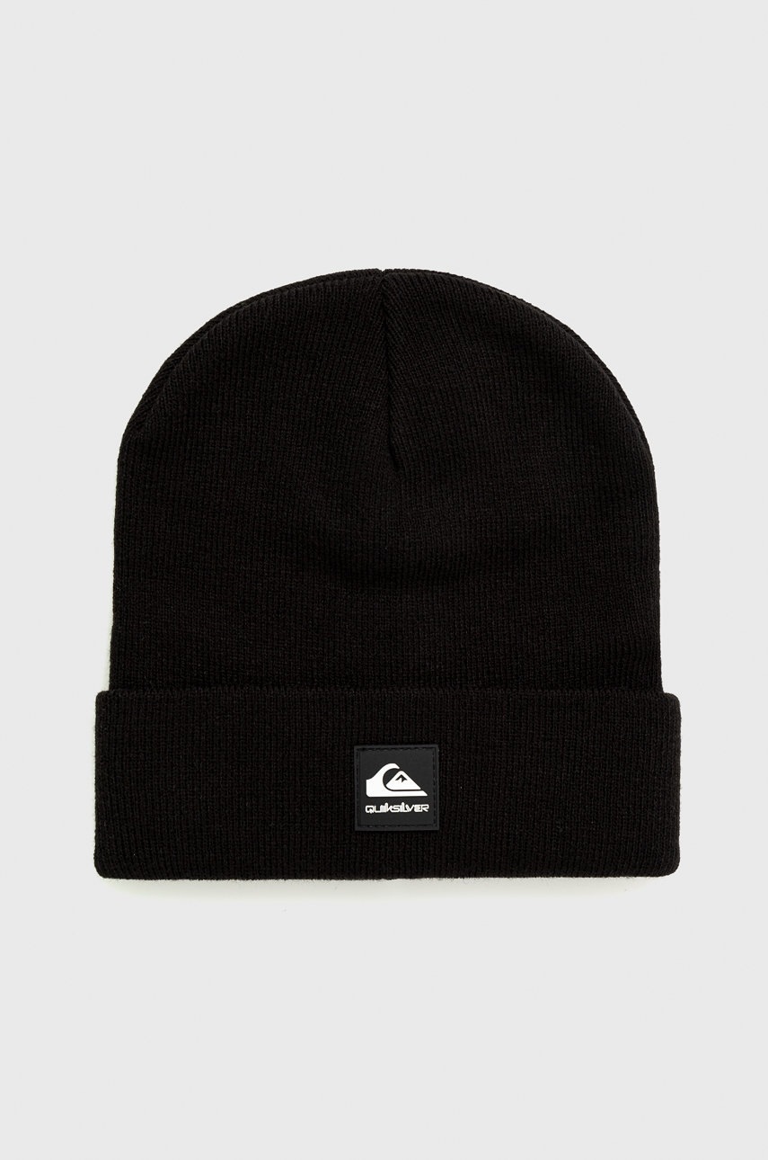 

Дитяча шапка Quiksilver колір чорний з товстого трикотажу