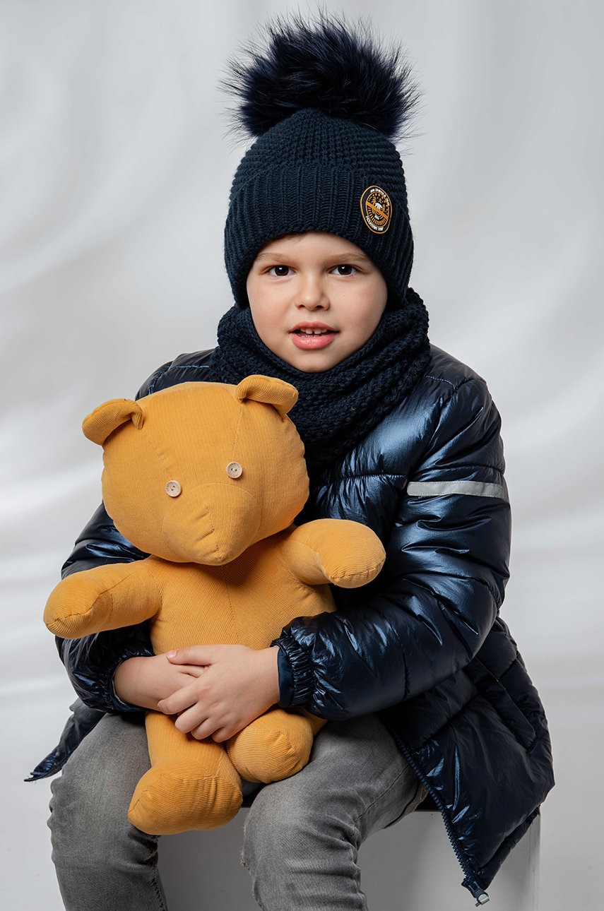 

Детска шапка Jamiks в тъмносиньо, Тъмносин