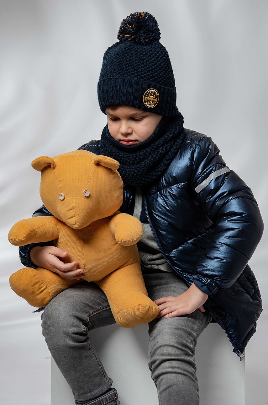 

Дитяча шапка Jamiks колір синій