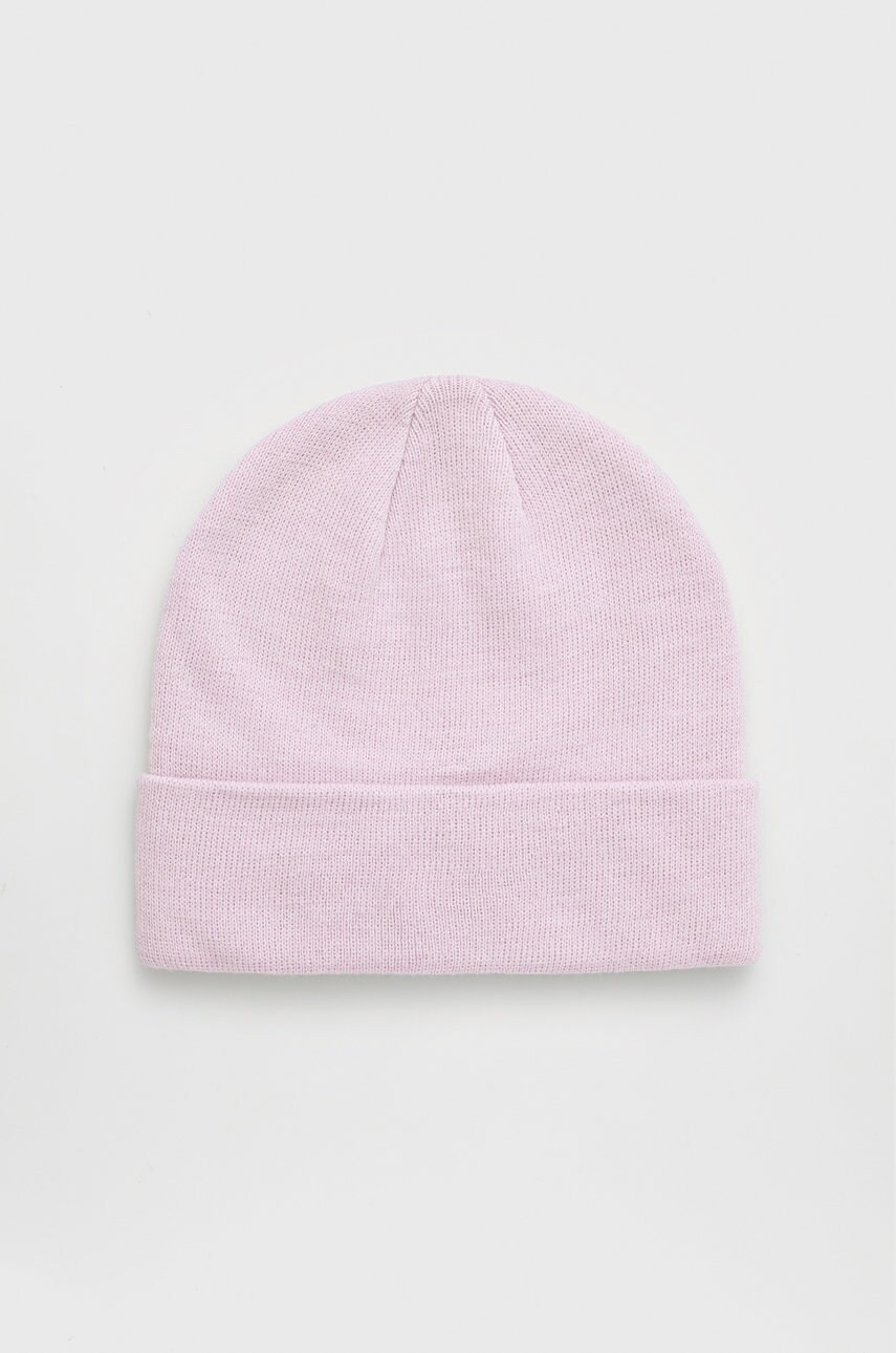 Only caciula culoarea violet, din tricot gros