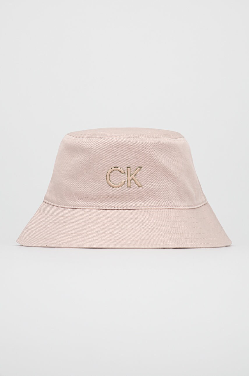 

Шапка Calvin Klein в розово, Розов