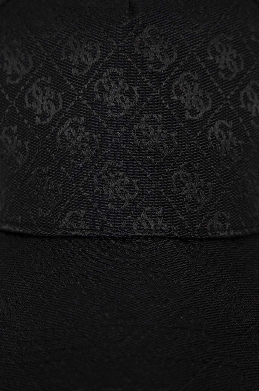 

Кепка Guess колір чорний візерунок