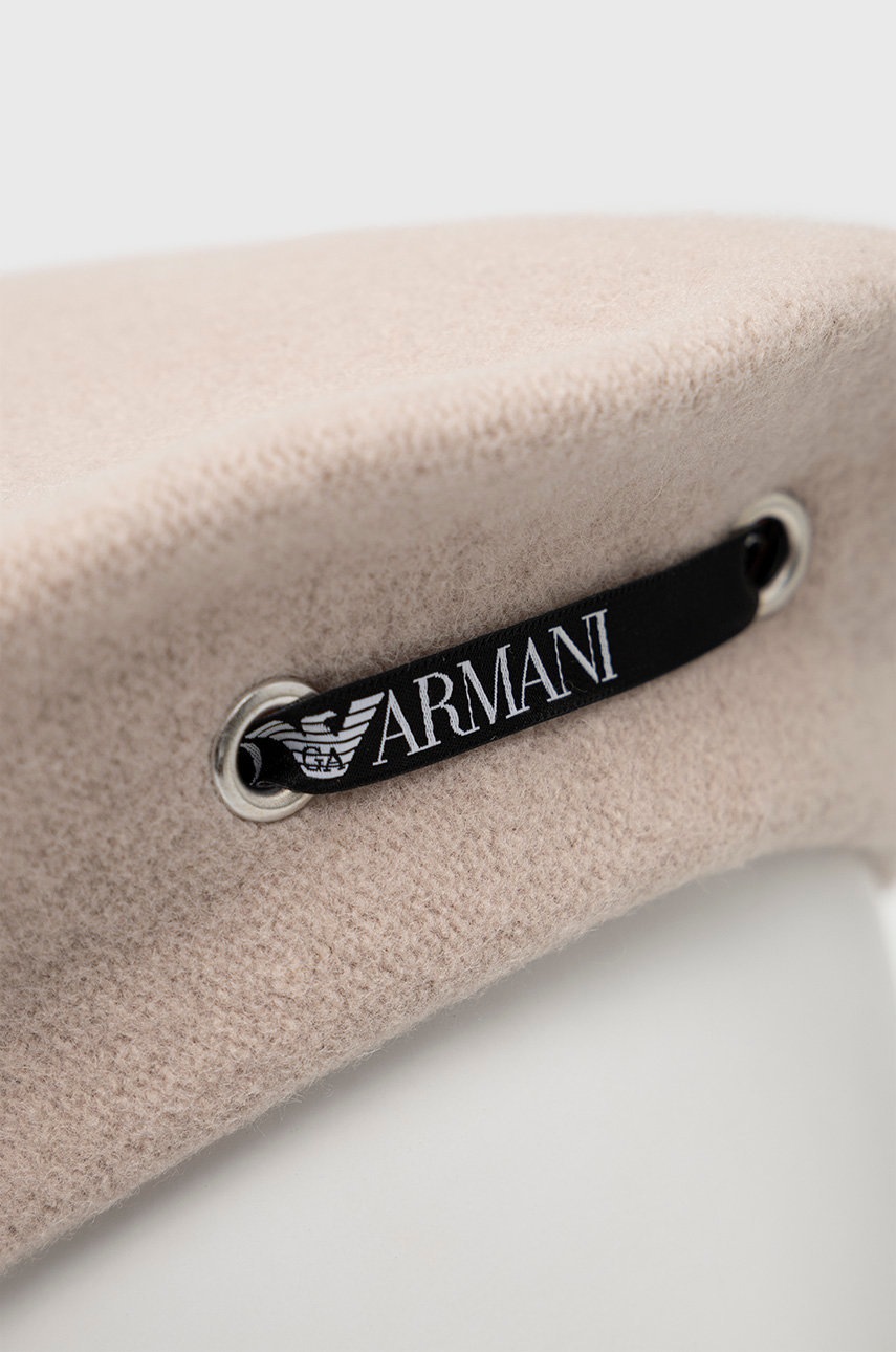 

Шерстяной берет Emporio Armani цвет бежевый шерсть