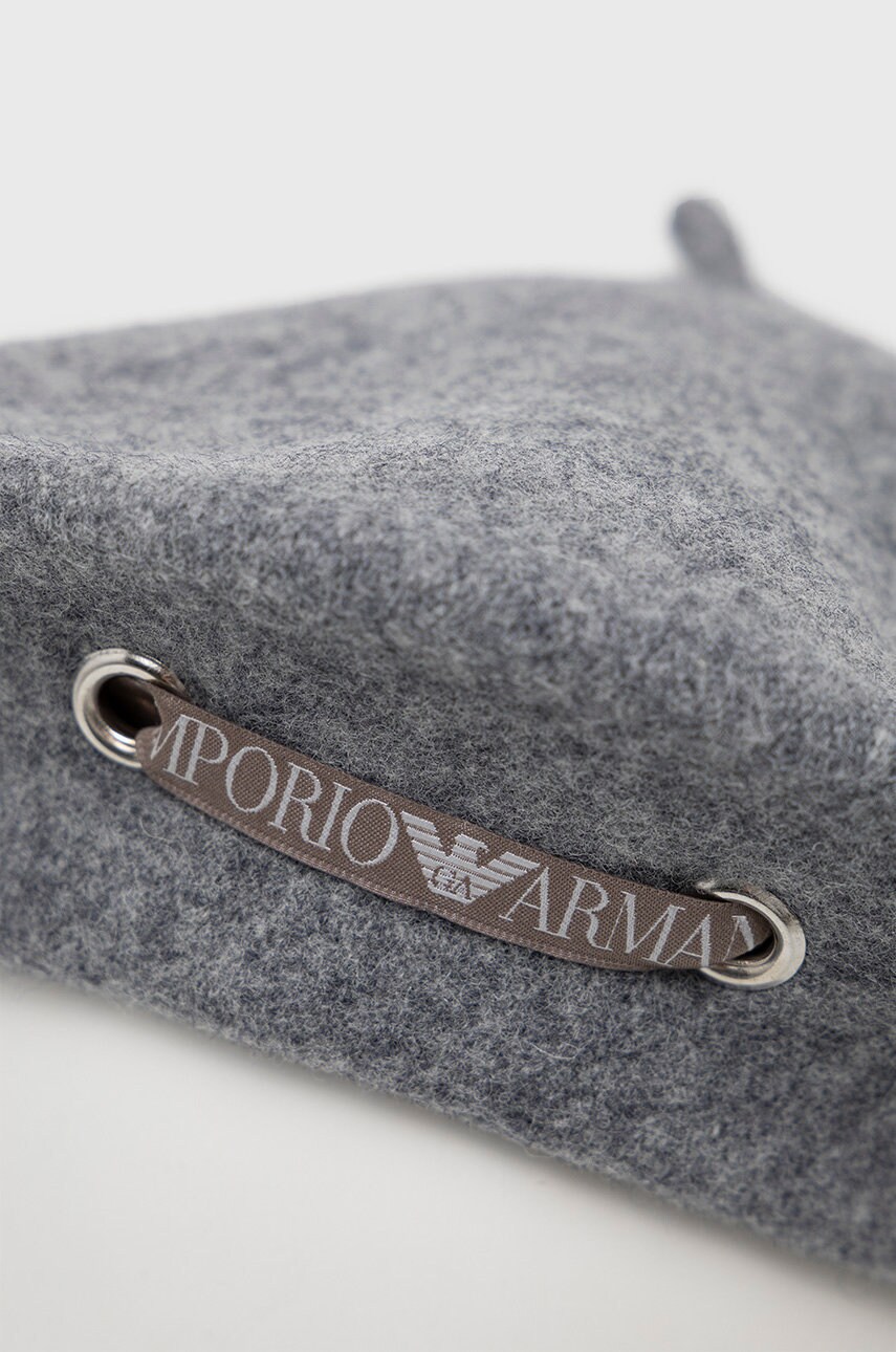 

Шерстяной берет Emporio Armani цвет серый шерсть