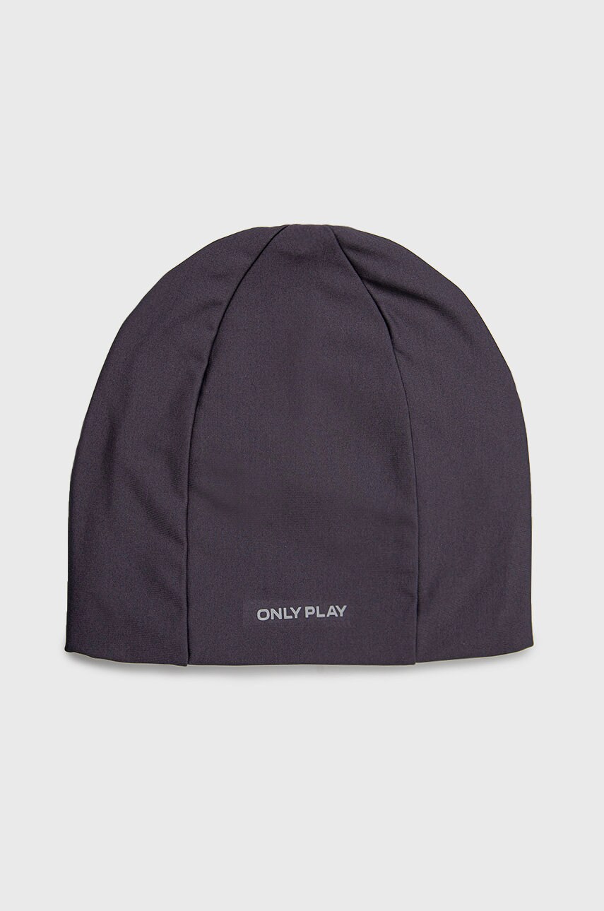 Only play caciula ean run culoarea gri, din tesatura neteda