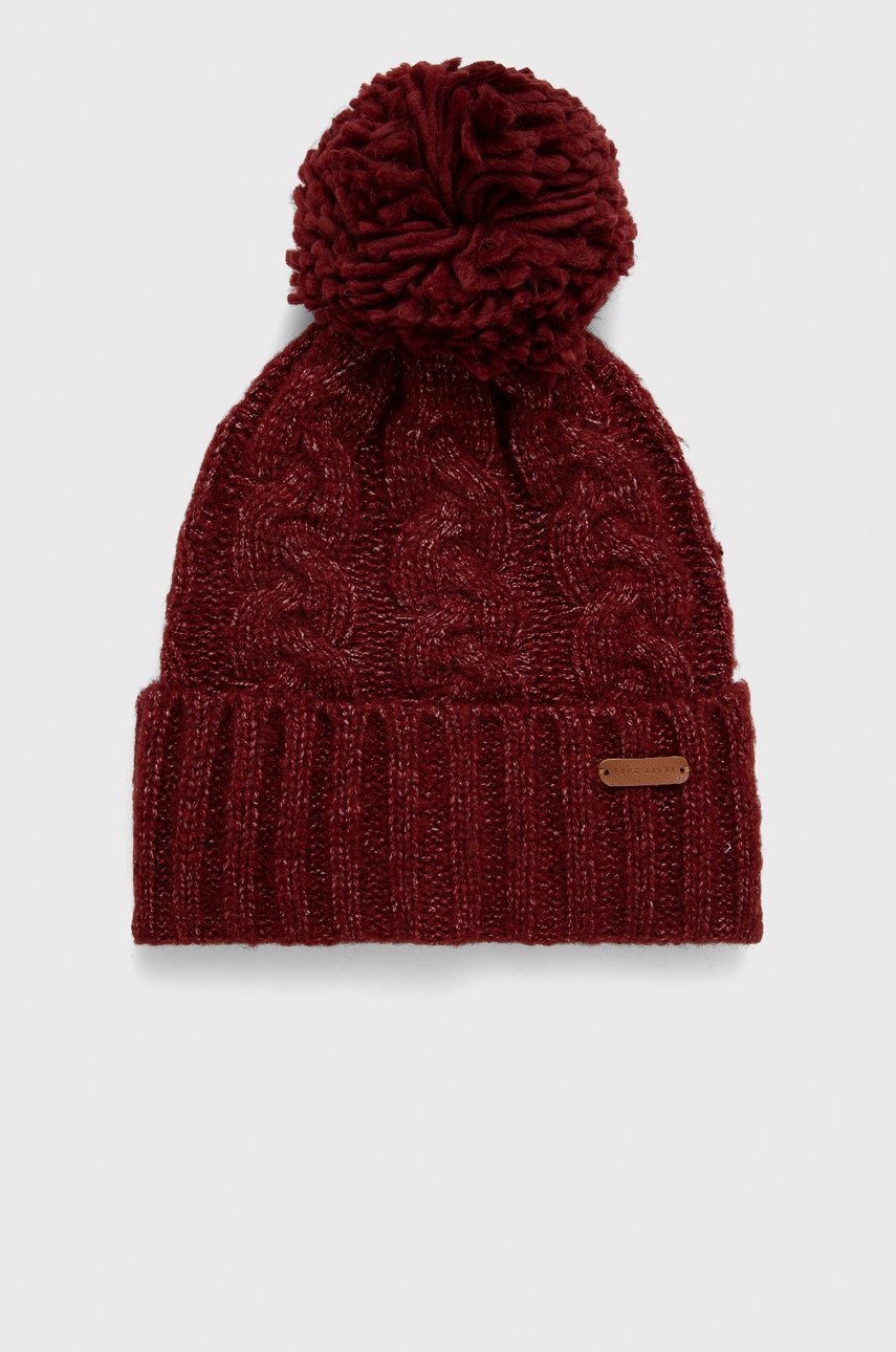 Pepe jeans caciula culoarea bordo,
