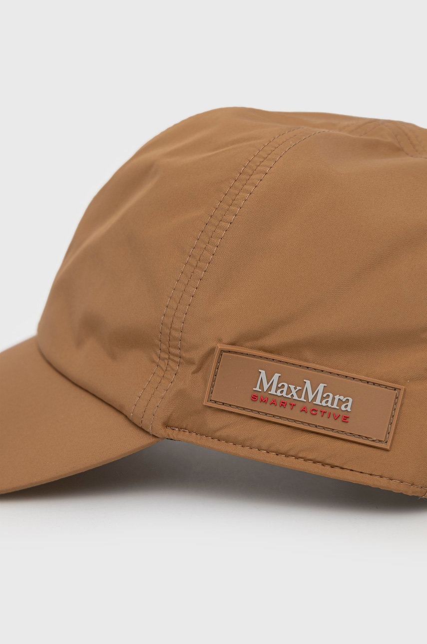 

Кепка Max Mara Leisure колір коричневий однотонна