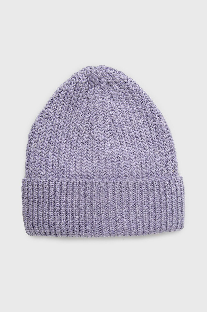 Mustang caciula din amestec de lana culoarea violet, din tricot gros