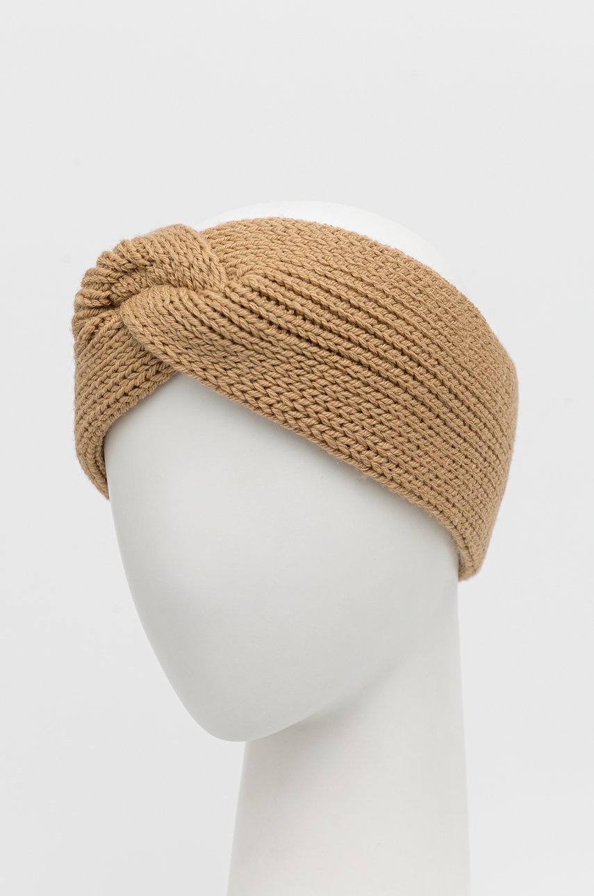 

Вовняна пов'язка Weekend Max Mara колір коричневий