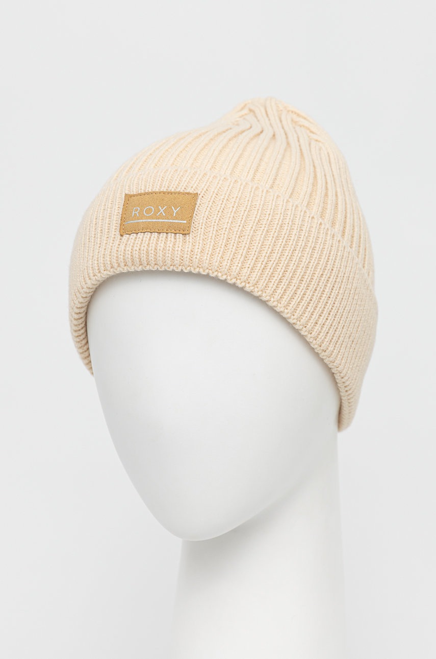 

Шапка Roxy 6505009090 колір бежевий з тонкого трикотажу