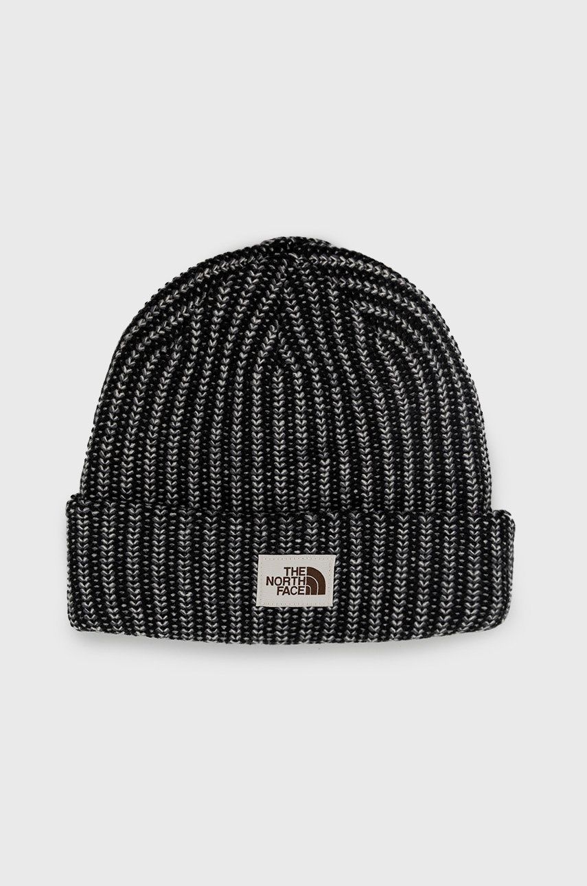 The North Face caciula culoarea negru, din tricot gros