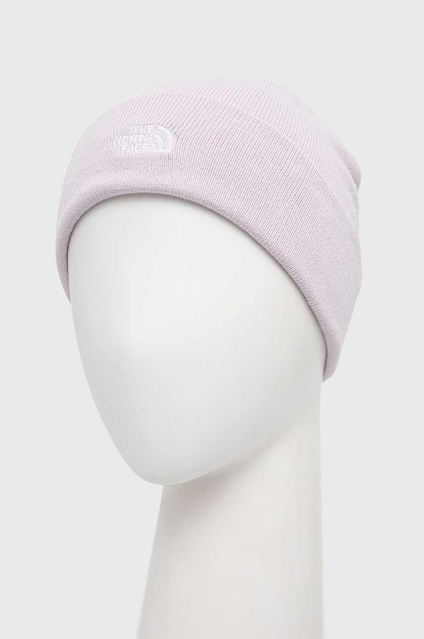 

Шапка The North Face цвет фиолетовый