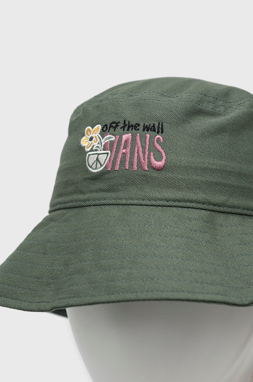 

Бавовняний капелюх Vans колір зелений