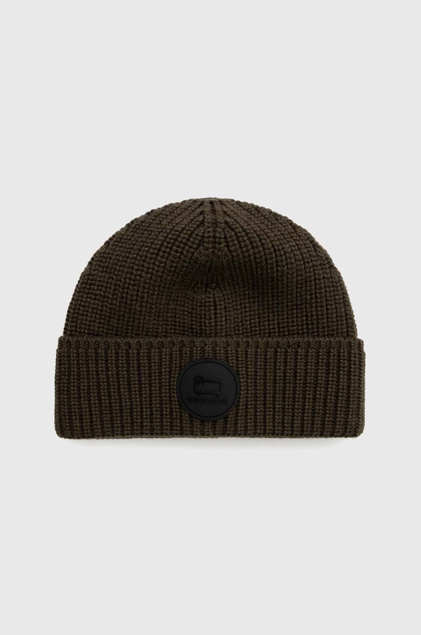 

Шерстяная шапка Woolrich цвет чёрный шерсть CFWOAC0169MRUF0663-100
