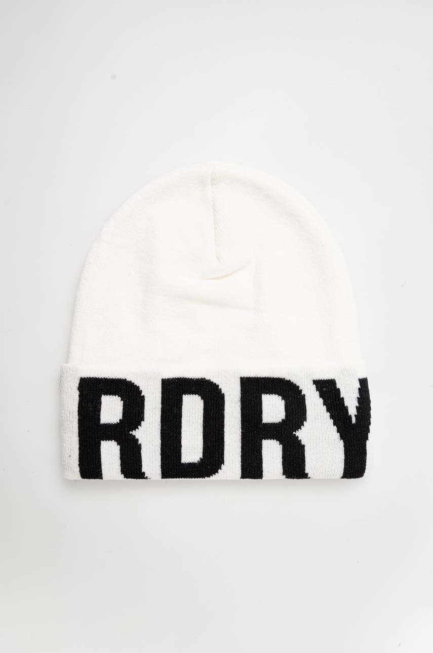 

Шапка Superdry цвет белый