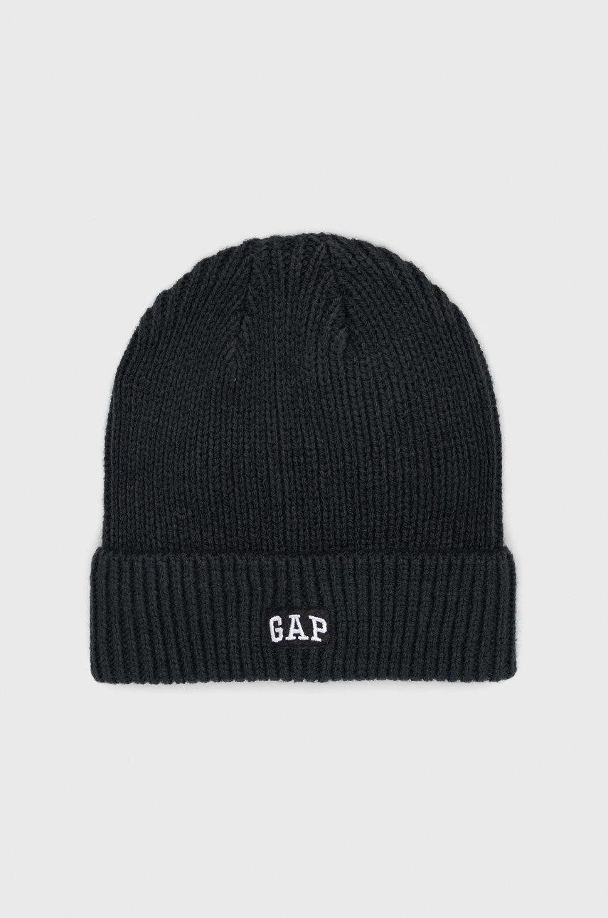 

Шапка GAP в зелено от плътен трикотаж, Зелен