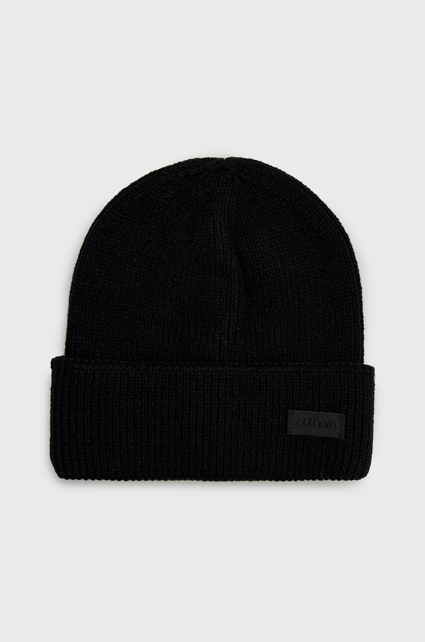 Outhorn caciula culoarea negru, din tricot gros