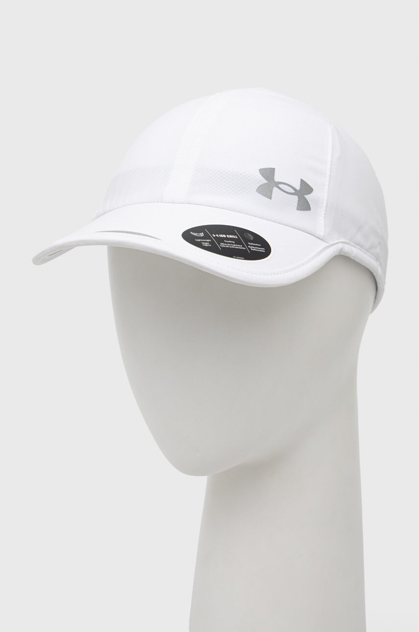 Under armour sapca culoarea alb, neted