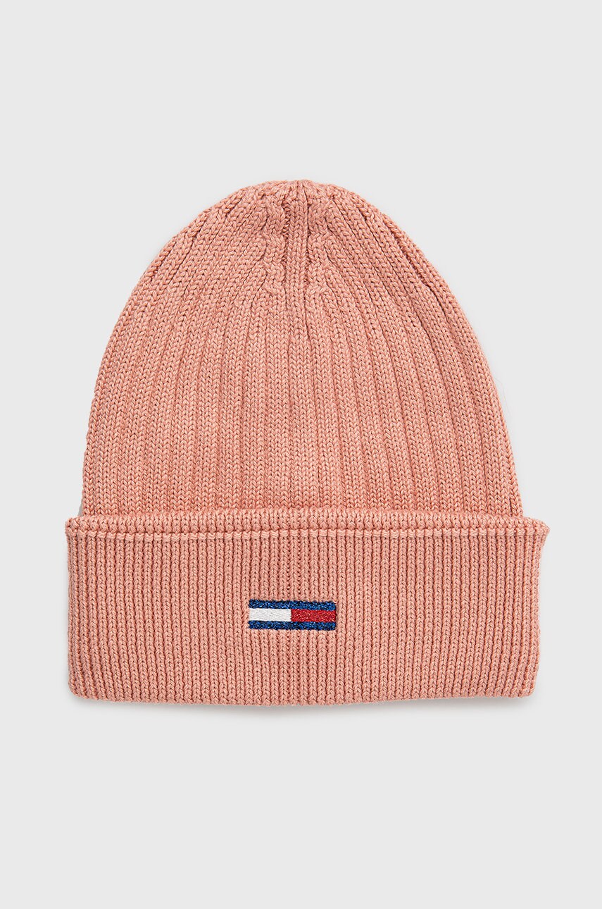Tommy jeans caciula culoarea portocaliu,