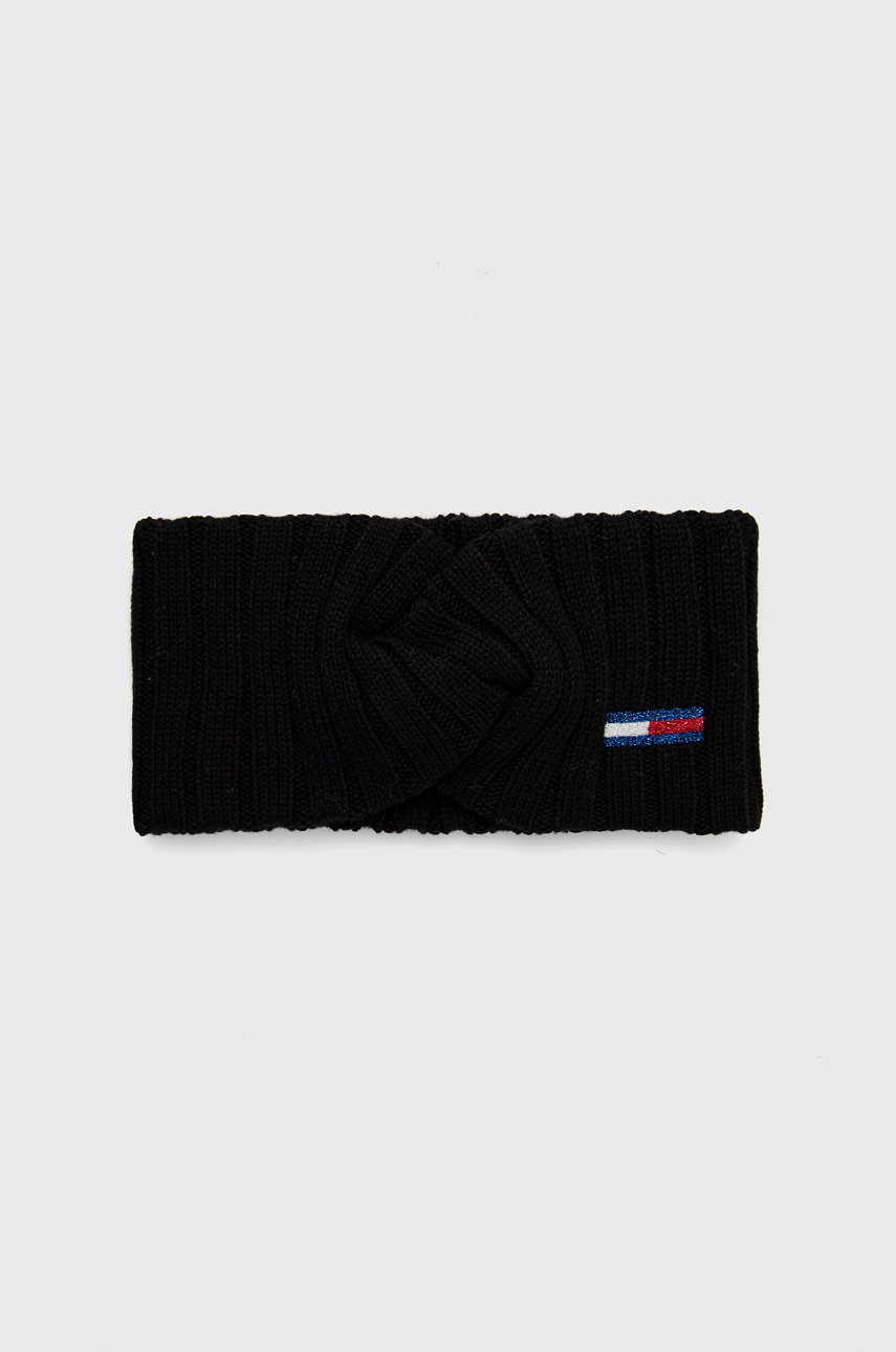 

Лента за глава Tommy Jeans в черно, Черен