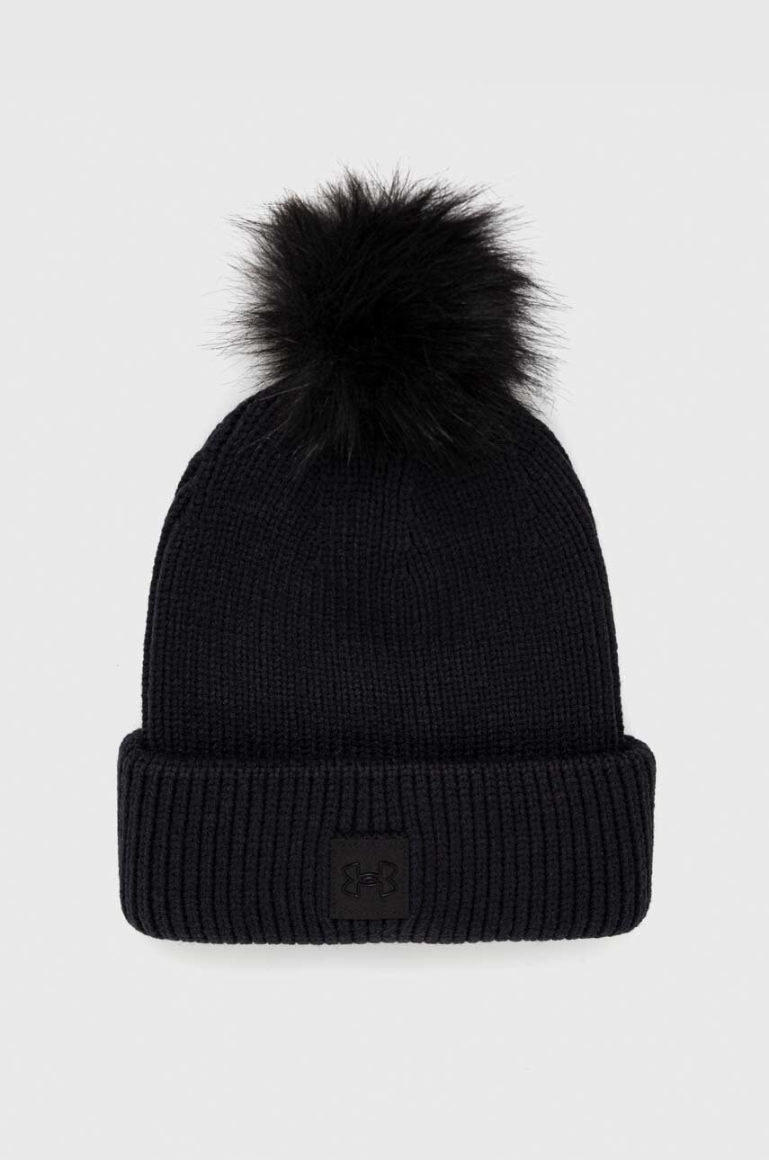 

Шапка Under Armour цвет чёрный из толстого трикотажа