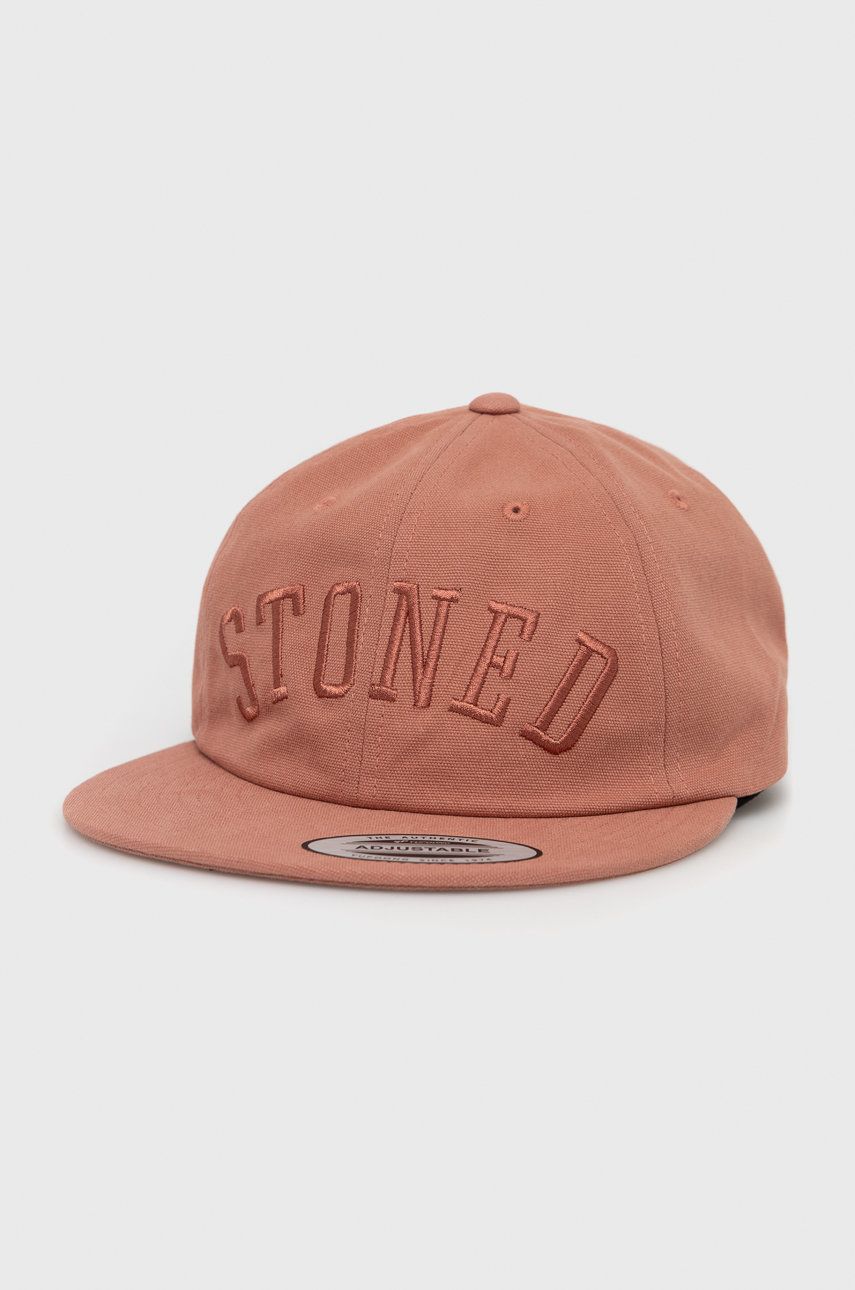 Volcom șapcă de baseball din bumbac culoarea portocaliu, cu imprimeu answear.ro imagine noua