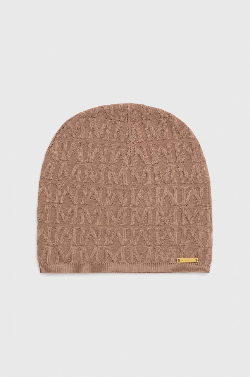 

Шапка Marciano Guess в кафяво с фина плетка, Кафяв