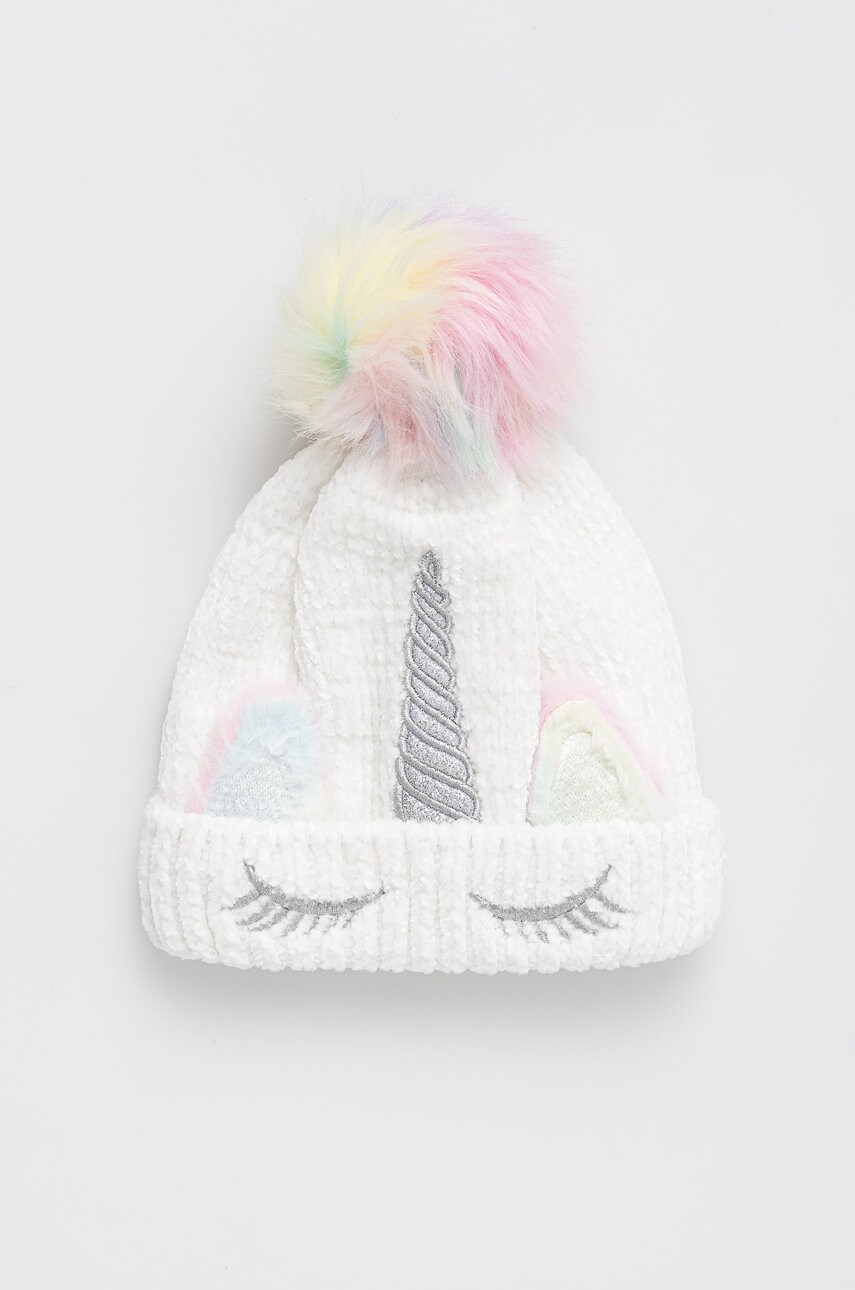 Name it caciula copii culoarea alb, din tricot gros