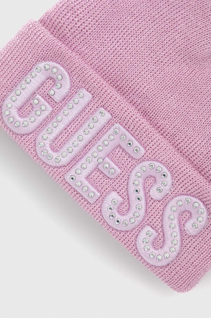

Шапка для младенцев Guess цвет розовый