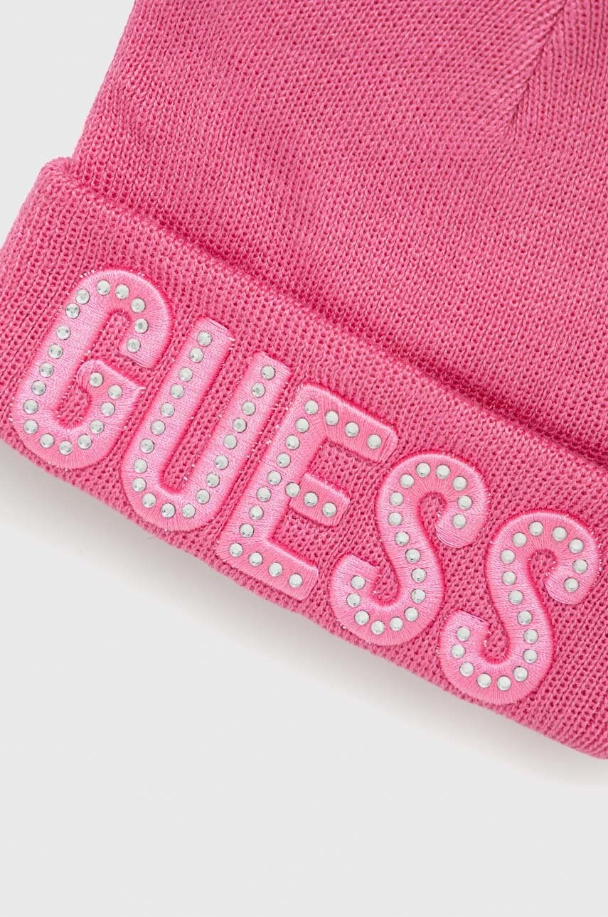 

Шапка для младенцев Guess цвет розовый