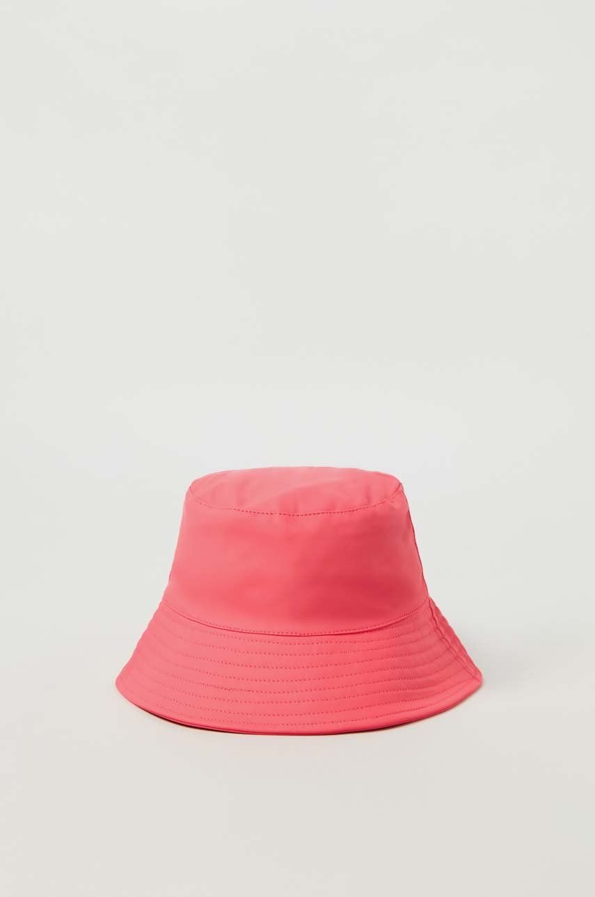 Dětský klobouk OVS růžová barva - růžová -  Hlavní materiál: 60% Polyester